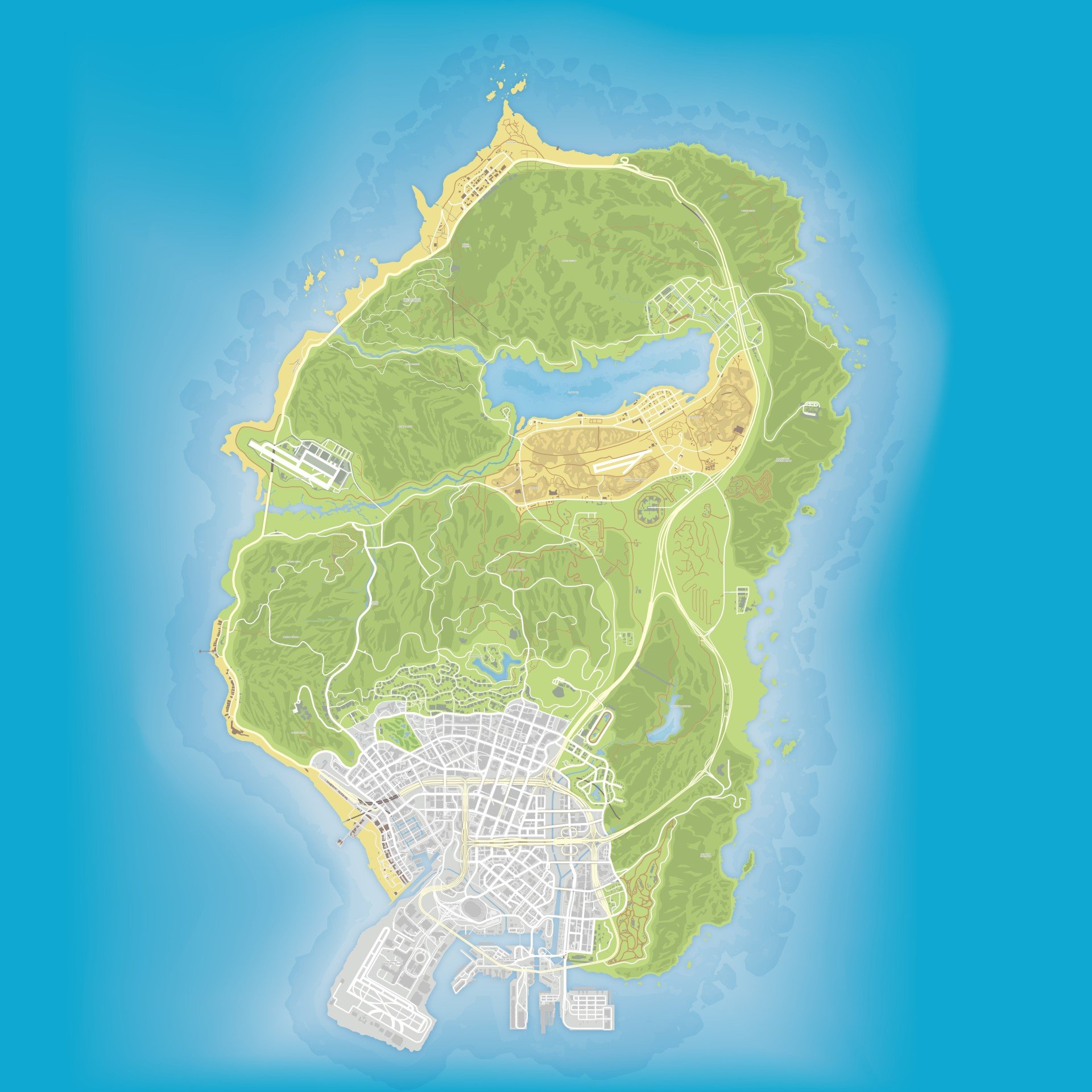 GTA-V-Gesamtkarte